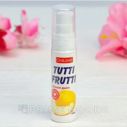 Гель TUTTI-FRUTTI, сочная дыня, 30 г от sex shop primegoods фото 3