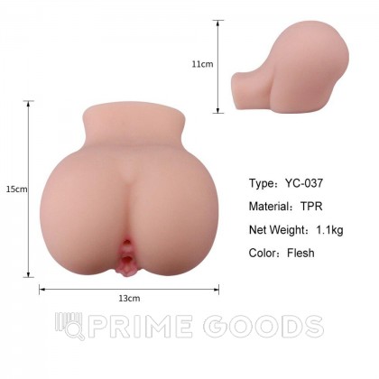 Реалистичный двойной мастурбатор Hot ass & pussy от sex shop primegoods фото 6