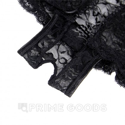 Трусики на завязках с доступом черные (размер XS-S) от sex shop primegoods фото 2