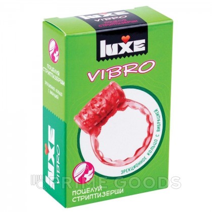 Виброкольцо LUXE VIBRO Поцелуй стриптизёрши (+ презерватив) от sex shop primegoods