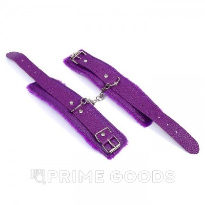 Аксессуар для карнавала- фиолетовые наручники от sex shop primegoods фото 3