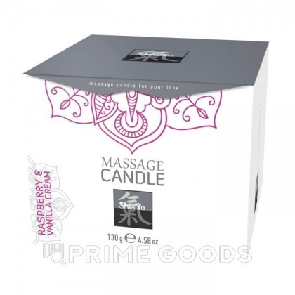 Массажные свечка с ароматом Малина & Ванильный крем от Shiatsu 130 гр. от sex shop primegoods