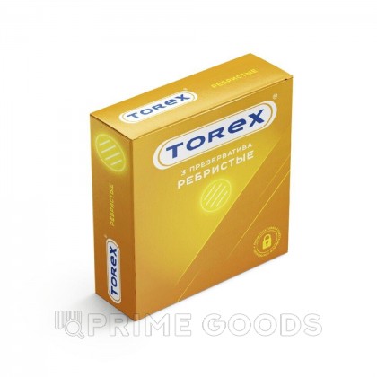 Презервативы ребристые - TOREX 3 шт. от sex shop primegoods