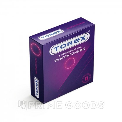 Презервативы ультратонкие - TOREX 3 шт. от sex shop primegoods
