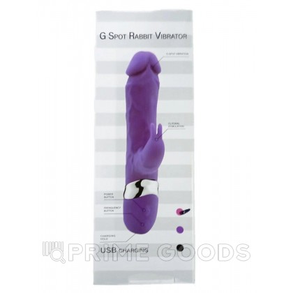 Вибратор-кролик G-spot rabbit vibrator фиолетовый от sex shop primegoods фото 3