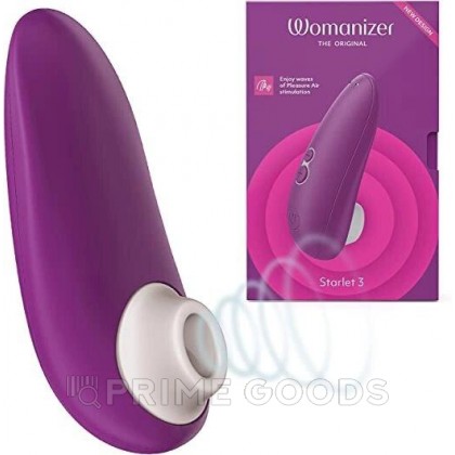Бесконтактный клиторальный стимулятор Womanizer Starlet 3 фиолетовый от sex shop primegoods