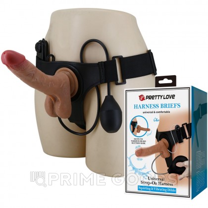 Страпон на трусиках с вибрацией и эффектом эякуляции Oher от sex shop primegoods фото 11