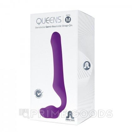 Безремневой страпон Queens M фиолетовый от Adrien Lastic от sex shop primegoods фото 3