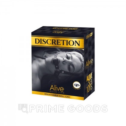 Кляп для рта Alive Discretion, черный  от sex shop primegoods фото 4