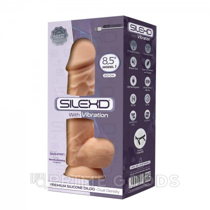 Вибратор-реалистик SILEXDс двойным покрытием 21,5х5,1 см  от sex shop primegoods фото 10