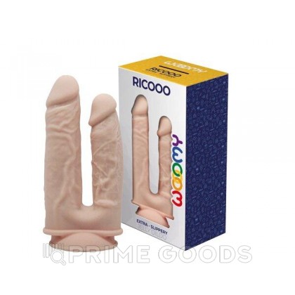 Фаллоимитатор для двойного проникновения Ricooo от WOOOMY (19,5 * 4,5 см.; 17,5 * 3,7 см.) от sex shop primegoods