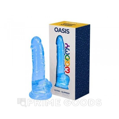 Фаллоимитатор Oasis голубой от WOOOMY (15 * 4,5 см.) от sex shop primegoods