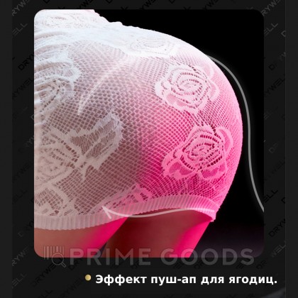 Эротическое кружевное платье в белом цвете Drywell (S-M) от sex shop primegoods фото 15