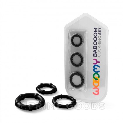 Набор эрекционных колец Babooom от WOOOMY, 3 шт от sex shop primegoods фото 3