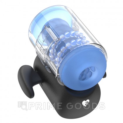 Инновационный робот-мастурбатор Black Knight с массажем бусинами от Amovibe от sex shop primegoods