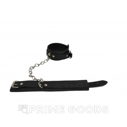 Наручники кожаные тонкие от sex shop primegoods