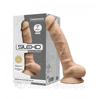 Фаллоимитатор SilexD Model 1 (17,6×3,5 см) с двойной плотностью светло-бежевый от sex shop primegoods фото 5