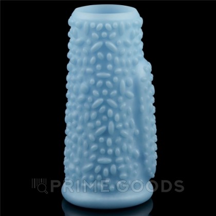 Насадка на пенис с вибрацией Drip Knights Ring (10*3,7) голубая от sex shop primegoods фото 3