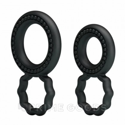 Комплект двойных эрекционных колец Ring power 2 шт. от sex shop primegoods фото 6