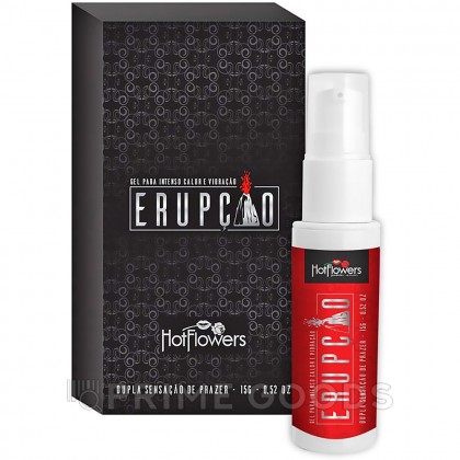 Гель для клитора Hot Flowers Eruption с согревающе-покалывающим эффектом и вибрацией, 15 г от sex shop primegoods фото 2