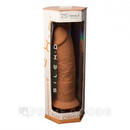Реалистичный фаллоимитатор SilexD Model 2 (19,2×4,7 см) с двойной плотностью темно-бежевый от sex shop primegoods фото 2