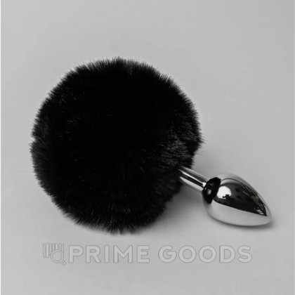 Анальный плаг Fluffy черный от Alive (L: 9*4,1 см.) от sex shop primegoods фото 5