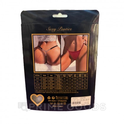 G-стринги со стразами, красные, XL-2XL от sex shop primegoods фото 3