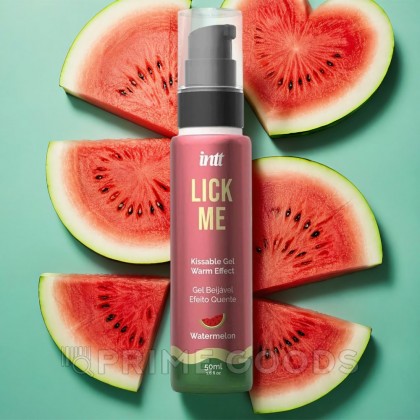 Гель со вкусом арбуза LICK ME с согревающим эффектом от INTT, 50 мл от sex shop primegoods фото 2