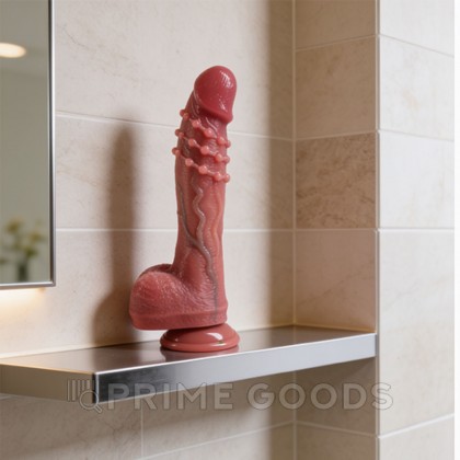 Реалистичный фаллоимитатор CompX (21 см) от sex shop primegoods фото 4
