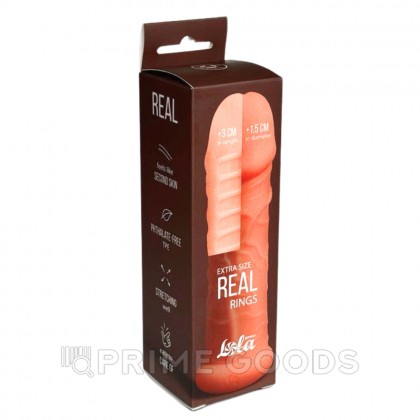 Фаллоудлинитель Real Extra Size Rings (15,5*3,5 см) от sex shop primegoods фото 5