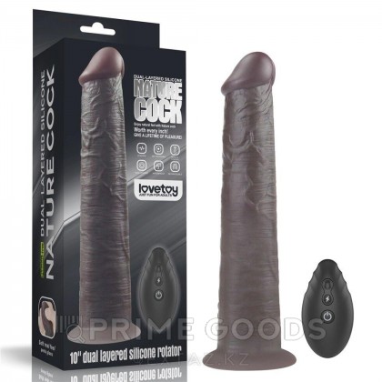 Вибратор-ротатор с пультом ДУ черный (25,4*4,8) от sex shop primegoods фото 2