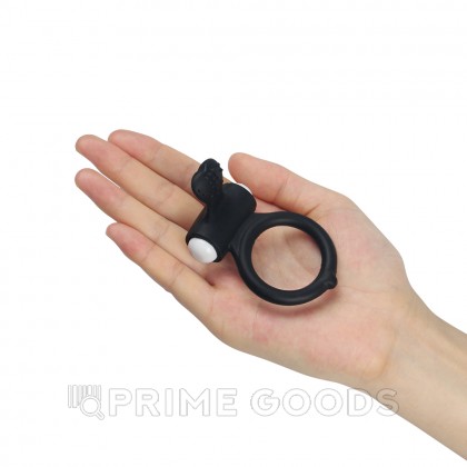 Черное виброкольцо для пениса от sex shop primegoods фото 7