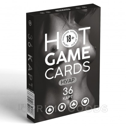 Карты игральные «HOT GAME CARDS» 18+ нуар, 36 карт от sex shop primegoods