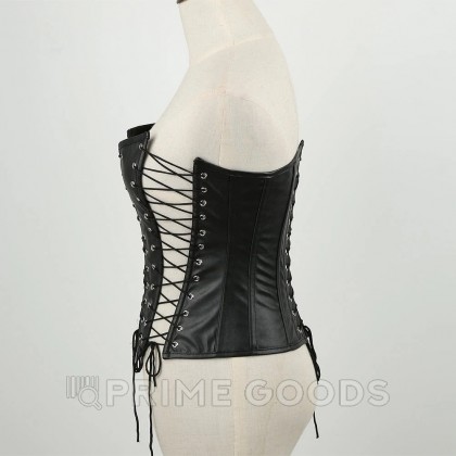 Кожаный корсет на шнуровке от sex shop primegoods фото 7