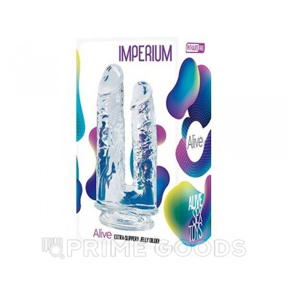 Двойной фаллоимитатор Imperium прозрачный от Alive от sex shop primegoods фото 2