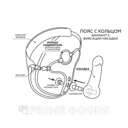 Пояс премиум класс (S) WOMAN SIMPLEX с 3 насадками от sex shop primegoods фото 9