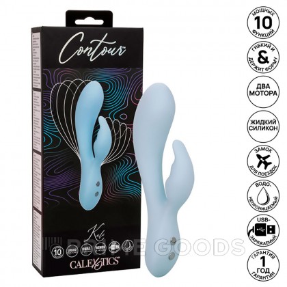 Вибратор-кролик ультрагибкий CalExotics Contour Kali, 10.75 см x 3.25 см от sex shop primegoods фото 12