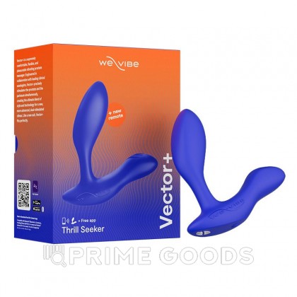 Вибратор We-Vibe Vector+ синий от sex shop primegoods фото 7
