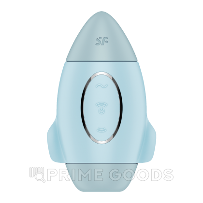 Стимулятор клитора с воздушной стимуляцией и вибрацией Satisfyer Mission Control (голубой) от sex shop primegoods фото 2