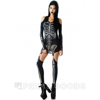 Платье на хеллоуин «Скелет» размер S от sex shop primegoods фото 6