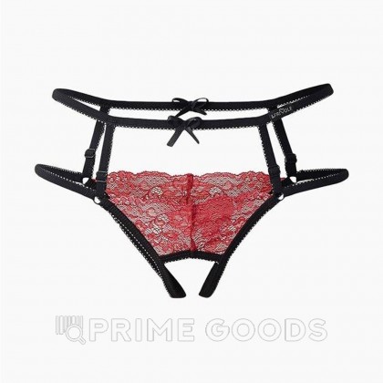 Красные трусики с доступом и лентами (Easy to love) (р) от sex shop primegoods