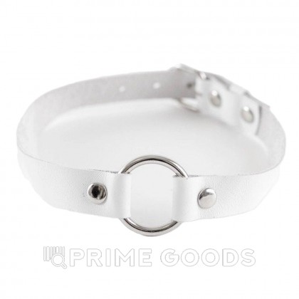 Чокер из натуральной кожи White от sex shop primegoods