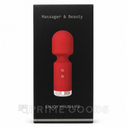 Мини Wand-вибромассажер, красный от sex shop primegoods фото 7