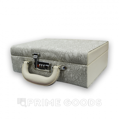 Чемодан-органайзер с кодовым замком (кожзам) серый от sex shop primegoods фото 2