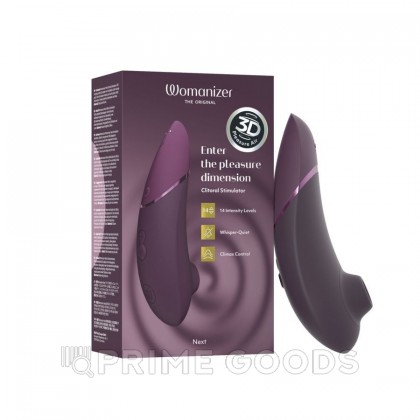 Бесконтактный клиторальный стимулятор Womanizer Next темно-фиолетовый от sex shop primegoods фото 15