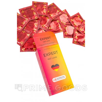 Презервативы EXPERT HOT LOVE № 12+3 (с разогревающим эффектом), 12+3 шт. от sex shop primegoods фото 2