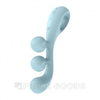 Мультифункциональный вибратор для тройной стимуляции Satisfyer Tri Ball 2 голубой от sex shop primegoods фото 7