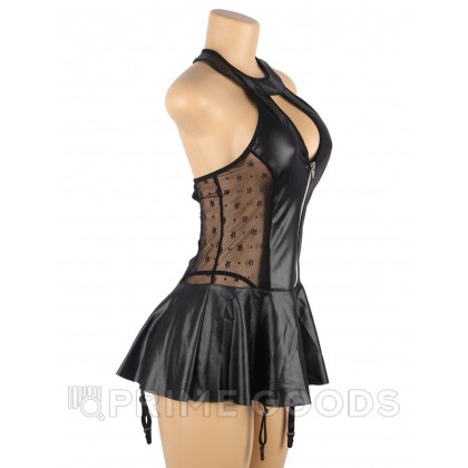 Сексуальное черное платье на завязках + стринги (XL-2XL) от sex shop primegoods фото 5