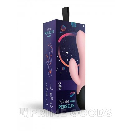 Нагреваемый вибратор с клиторальным отростком Perseus, цвет персиковый (INFINITE collection) от sex shop primegoods фото 4