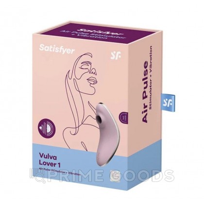Клиторальный стимулятор с вибрацией Satisfyer Vulva Lover 1 фиолетовый от sex shop primegoods фото 4